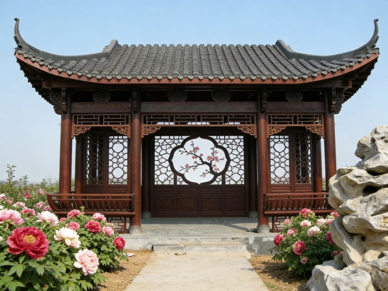 宁夏防腐木方亭